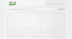 Desktop Screenshot of gepas.cz