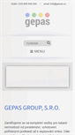 Mobile Screenshot of gepas.cz