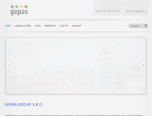 Tablet Screenshot of gepas.cz